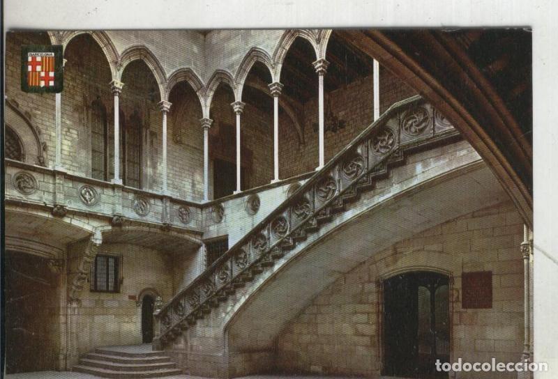 Postales: Postal 4001 : Barcelona: escalera y galeria gotica del palacio de la diputacion - Varios