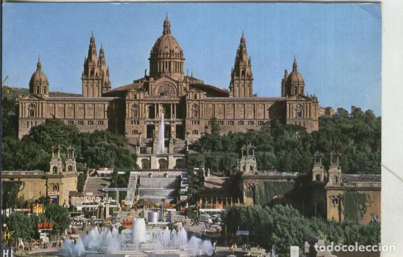 Postales: Postal 4125 : Barcelona: Palacio Nacional y fuente de Montjuic - Varios