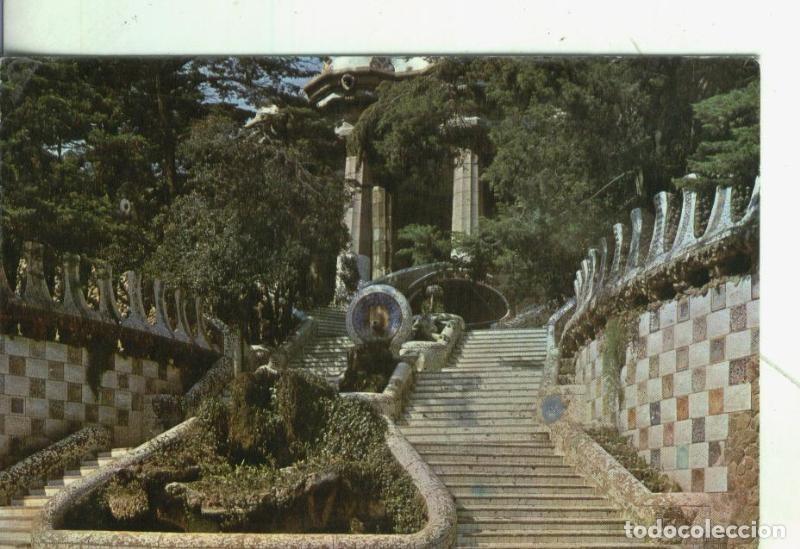 Postales: Postal 4362 : Barcelona: Parque Guell: Escalinata entrada - Varios