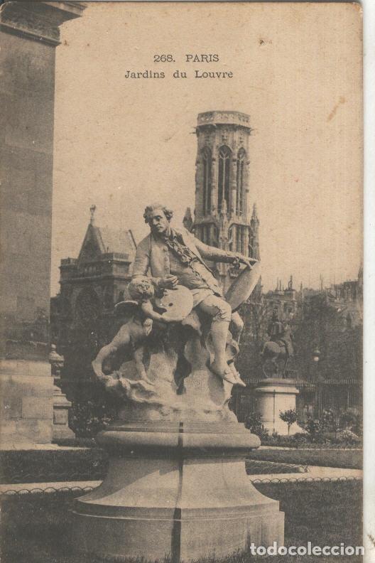 Postales: Postal B/N 0093 : Jardins du Louvre en Paris - Varios