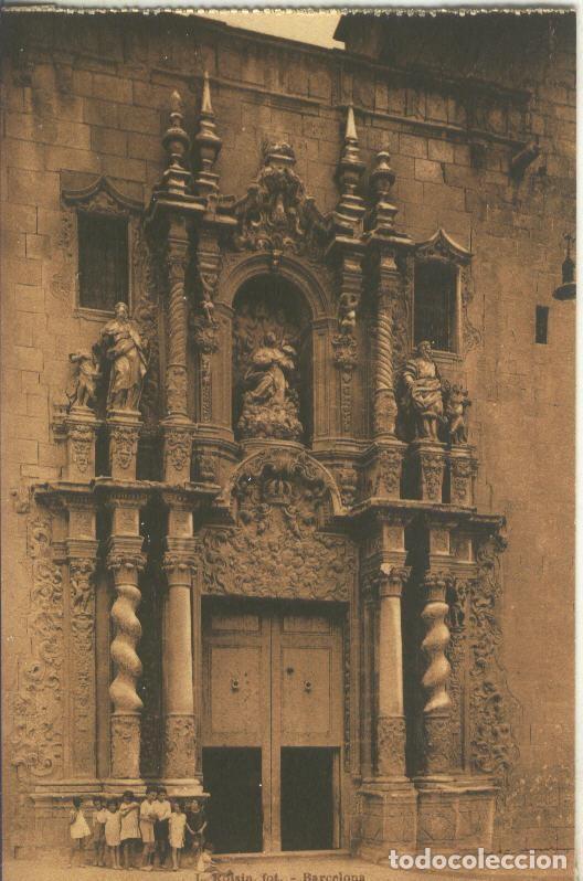 Postais: Postal B/N 0198 : Portada iglesia de Santa Maria de Alicante - Varios