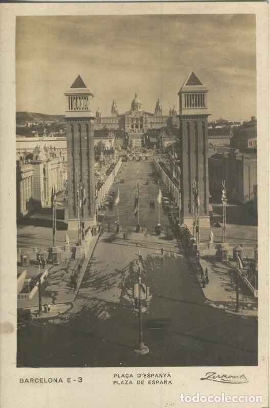 Cartes Postales: Postal B/N 0214 : Plaza de Espa&ntilde;a de Barcelona - Varios