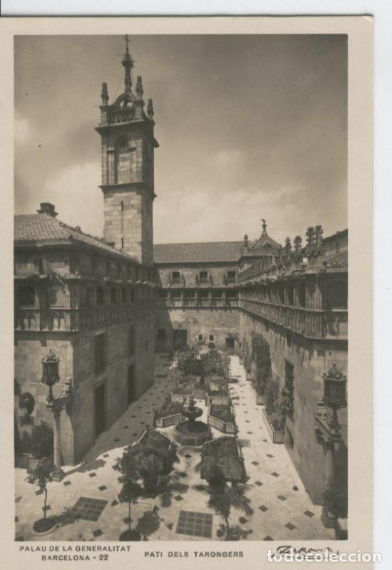 Postales: Postal B/N 0337 : Barcelona: Pati dels Tarongers en Palau Generalitat - Varios
