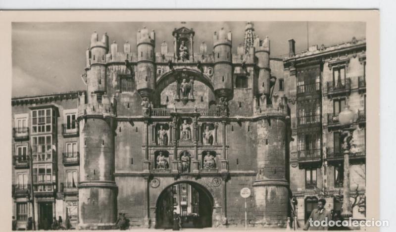 Postais: Postal B/N 0326 : Burgos: Arco y puerta de Santa Maria - Varios