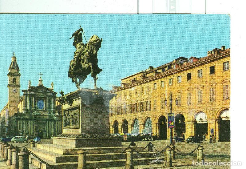 Postkarten: Postal 6527 : Torino, piazza s.carlo - Varios