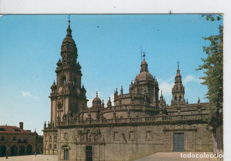 Postales: Postal 7121 : Puerta Santa y Torre del Reloj, catedral de Santiago - Varios