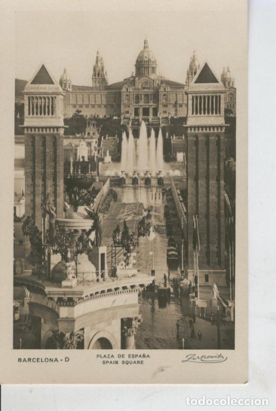 Postkarten: Postal B/N 0418 : Barcelona, Plaza de Espa&ntilde;a - Varios