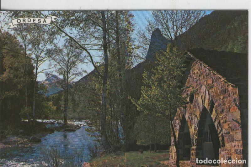 Postales: Postal 08124 : Refugio a orrillas del Arazas, Ordesa, Huesca - Varios