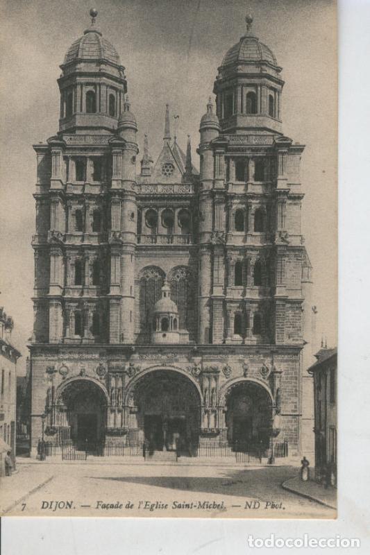 Postkarten: Postal 008547: Dijon, Fa&ccedil;ade de Eglise Saint Michel - Varios