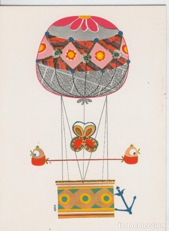 Postales: Postal 006880: Dibujo infantil, ilustracion de Adela - Varios