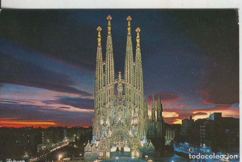Postkarten: Postal 009423: Sagrada Familia de Barcelona, vista nocturna - Varios