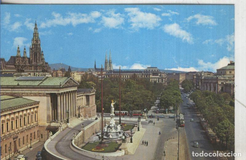 Postales: Postal 006053 : Viena strada del ring con parlamento e municipio - Varios - Foto 1