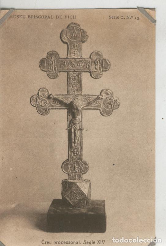 Postales: Postal 010198: Vich: museo episcopal: creu processonal - Varios - Foto 1