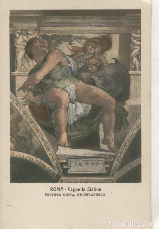 Postkarten: Postal 000117 : Roma-Cappela Sistina: Profeta Giona de Michelangelo - Varios