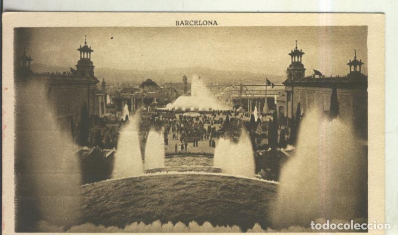 Postales: Postal 010530: Fuentes de Montjuich en Barcelona - Varios