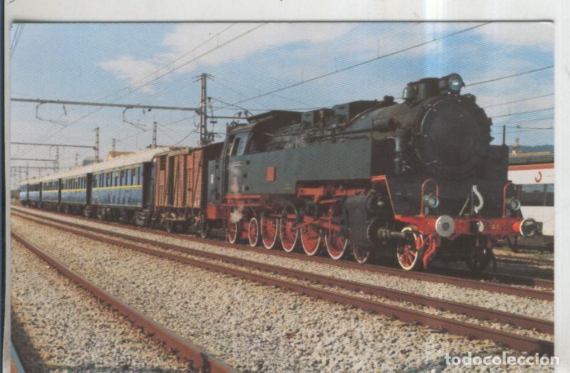 Postkarten: Postal 010990: Locomotora vapor 2-4-2-T-Escatron en Madrid en 1998 - Varios