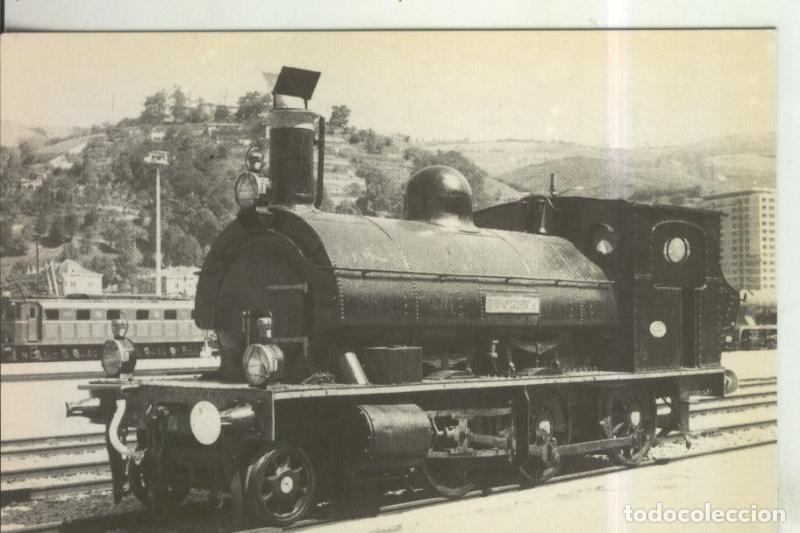 Postkarten: Postal 011008: Locomotora de vapor 130/0201 en Bilbao en 1967 - Varios