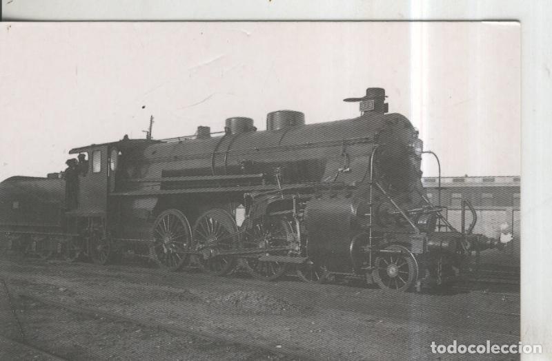 Postais: Postal 010992: Locomotora vapor MZA numero 879 en Madrid,Atocha en 1914 - Varios