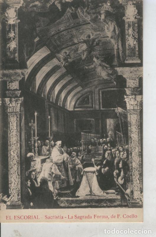 Postales: Postal 010824: La Sagrada Forma de F.Coello en la Sacristia de El Escorial, Madrid - Varios