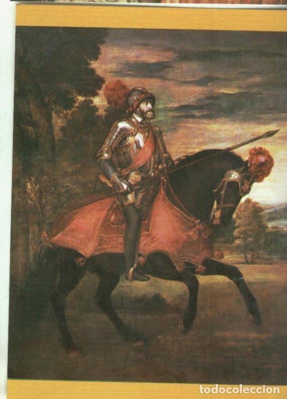 Postcards: Postal 000416 : Tiziano: escuela italiana: El emperador Carlos V a caballo - Varios