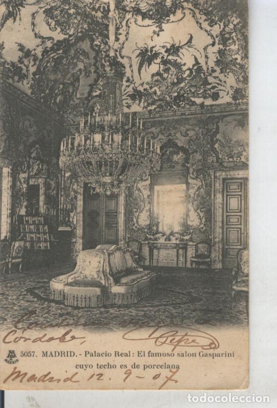 Postales: Postal 010867: Salon Gasparini del Palacio Real de Madrid - Varios