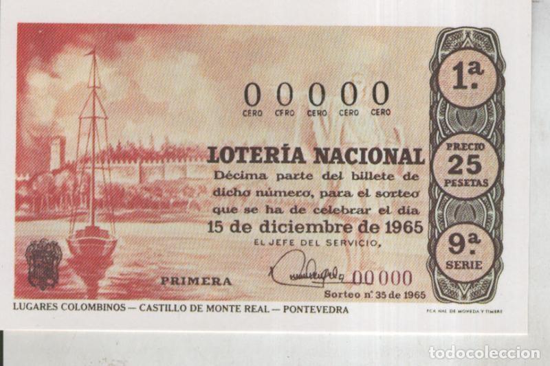 Postcards: Postal 011075: Loteria Nacional: serie Hispanidad: Castillo Monte Real en Pontevedra - Varios
