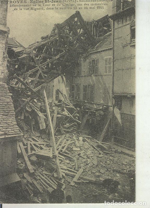 Postales: Postal 011095: Troyes, l&acute;eglise effondree - Varios