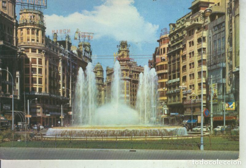 Postcards: Postal 011511: Plaza Caudillo y Fuente Monumental en Valencia - Varios