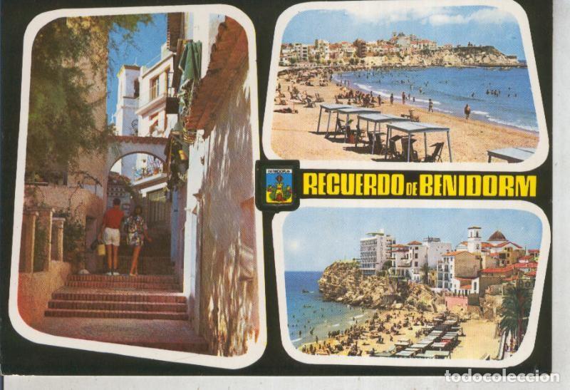 Postales: Postal 011953: Recuerdo de Benidorm, Alicante - Varios
