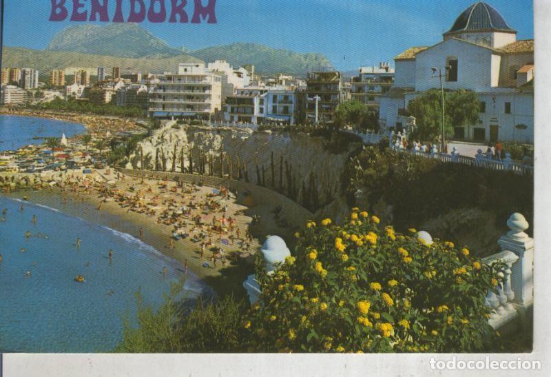 Postales: Postal 011944: Iglesia y Playa de Poniente de Benidorm,alicante - Varios