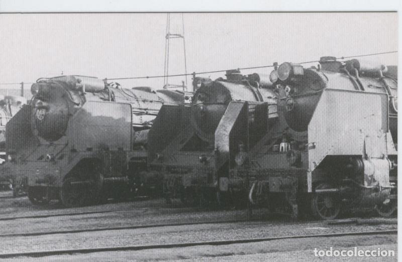 Cartes Postales: Postal 012276: Locomotoras de Vapor en deposito de Campo Sepulcro (Zaragoza) - Varios
