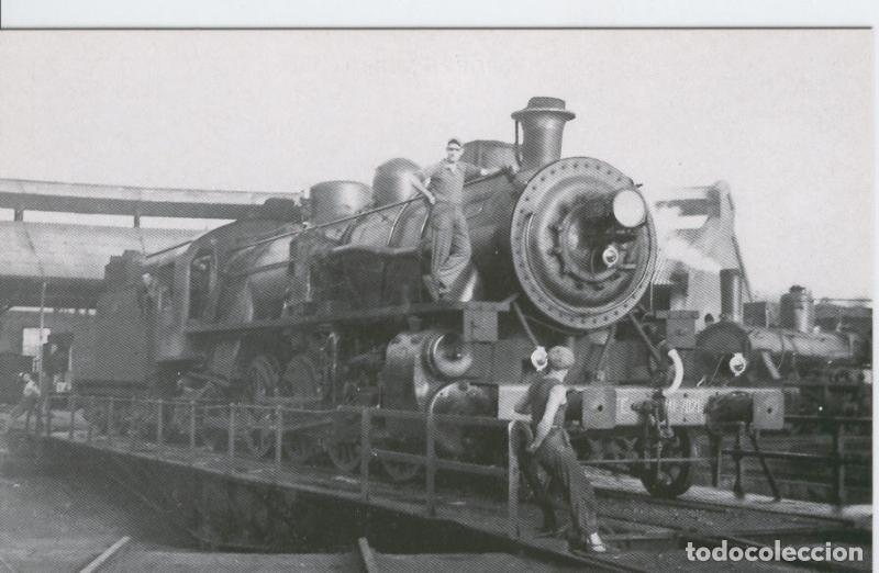 Postcards: Postal 012301: Locomotora de Vapor 141-2021 en Tarragona, a&ntilde;os cincuenta - Varios