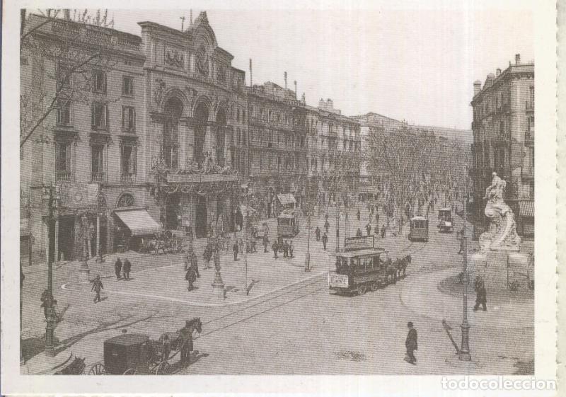 Postales: Postal 012553: Barcelona: Teatro principal y Rambla del Centro - Varios