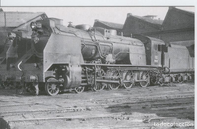 Cartoline: Postal 012529: Locomota de Vapor 240F-2698 en Campo Sepulcro ( Zaragoza), a&ntilde;os sesenta - Varios