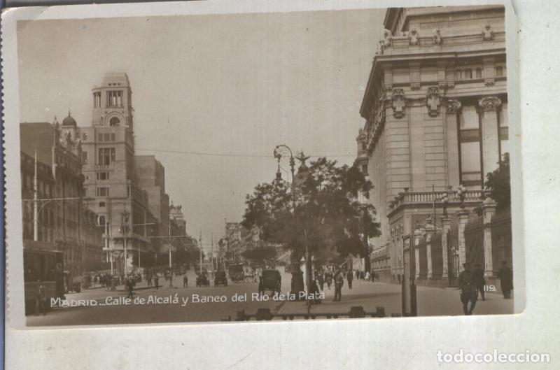 Postcards: Postal 013009: Madrid, calle Alcala y Banco Rio de la Plata - Varios