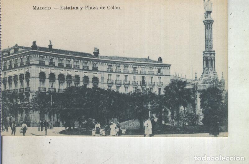 Postkarten: Postal 013028: Madrid, Estatua y Plaza de Colon - Varios