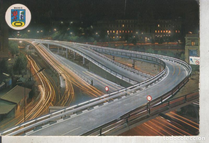 Postais: Postal 012745: Pasos elevados Glorieta emperador Carlos V en Madrid - Varios