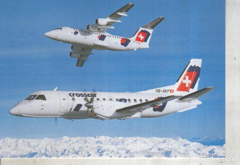 Postales: Postal 013435: Crossair Avro RJ 85 Jumbolino y Saab 340 Cityliner - Varios