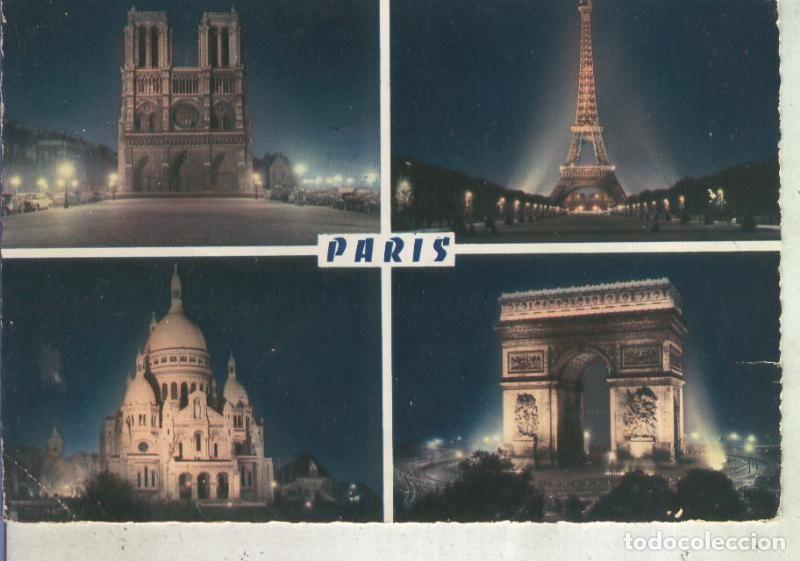 Postkarten: Postal 013532: Vistas nocturnas de Paris - Varios