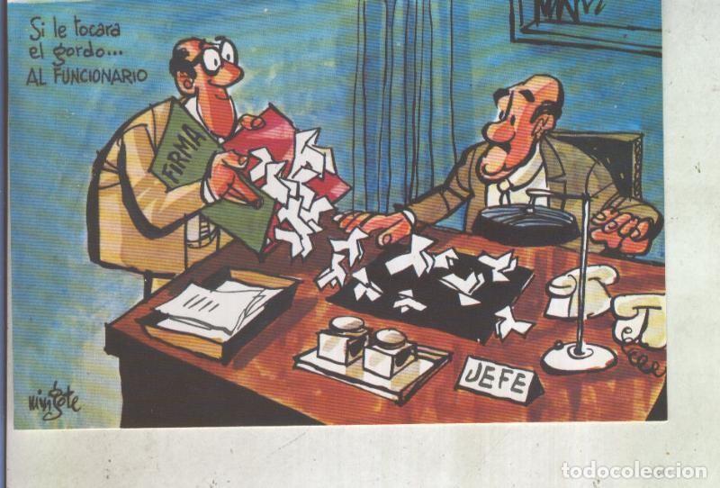 Postcards: Postal 013651: Loteria Nacional, Mingote: Funcionario - Varios