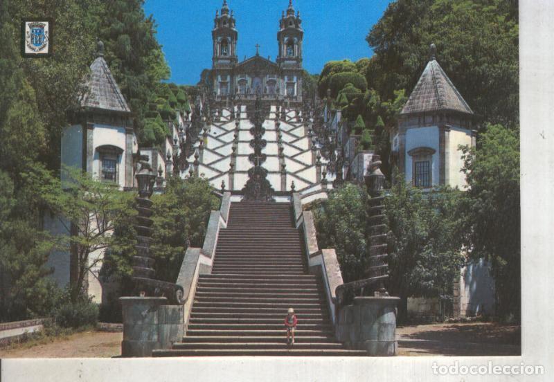 Postkarten: Postal 014154: Escalera del templo de Bon Jesus en Braga, Portugal - Varios