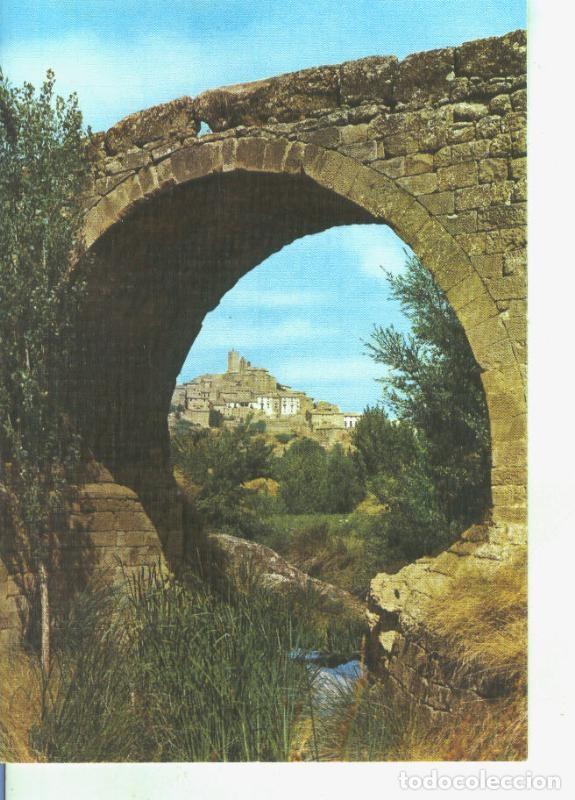 Cartoline: Postal 014361: Vista y Puente romanico de SOS del Rey Catolico, Zaragoza - Varios