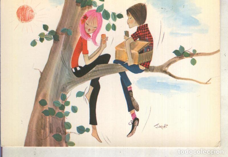 Postales: Postal 014893: Pareja romantica, ilustracion de Jordi - Varios