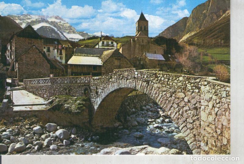 Cartoline: Postal 015757: Puente romanico sobre el rio Barrosa en Bielsa, Pirineo aragones - Varios