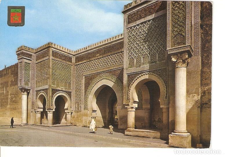 Postkarten: Postal 020177 : Vista de la puerta Bab Mensour. Siglo XVI. Meknes - Varios