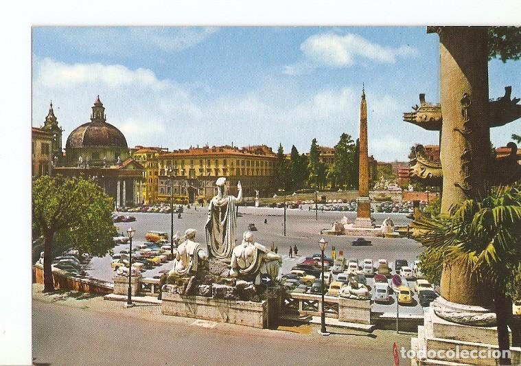 Postcards: Postal 020360 : Place du peuple - Roma - Varios