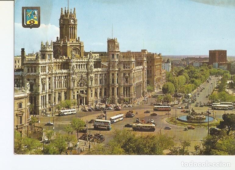 Postcards: Postal 020878 : Palacio de Comunicaciones y Paseo del Prado - Madrid - Varios