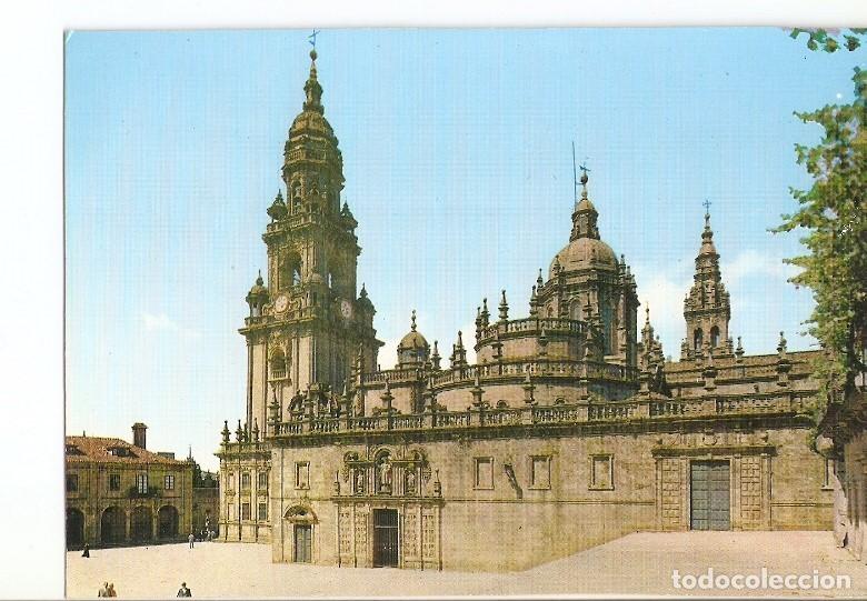 Postales: Postal 020659 : Puerta Santa y Torre del Reloj - Santiago de Compostela - Varios