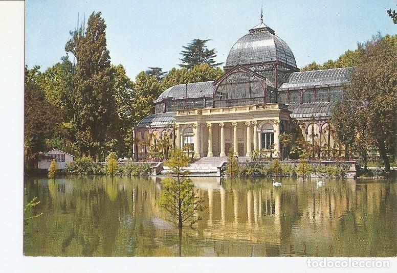 Postcards: Postal 021595 : Parque del rRetiro. Estanque y Palacio de Cristal. Madrid - Varios