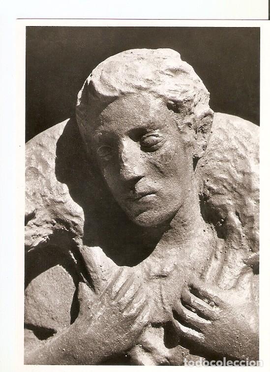 Postkarten: Postal 021935 : Aus dem felde: Der gute hirte, Grossm&uuml;nster Z&uuml;rich, Bibelt&uuml;re von Otto M&uuml;nch - Vari